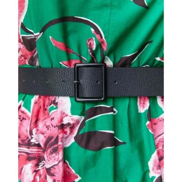 ✨2xHP✨Zara Floral Belted V-neck midi dress - Picture 6 of 14